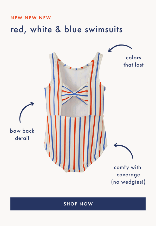New New New! Red, White and blue swimsuits! | Shop Now