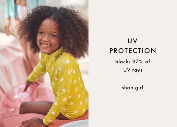 UV PROTECTION blocks 97% of UV rays | shop now