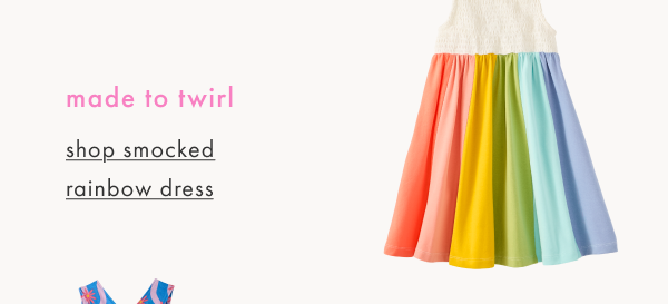 Sleeveless Smocked Rainbow Dress with Pockets | Rainbow