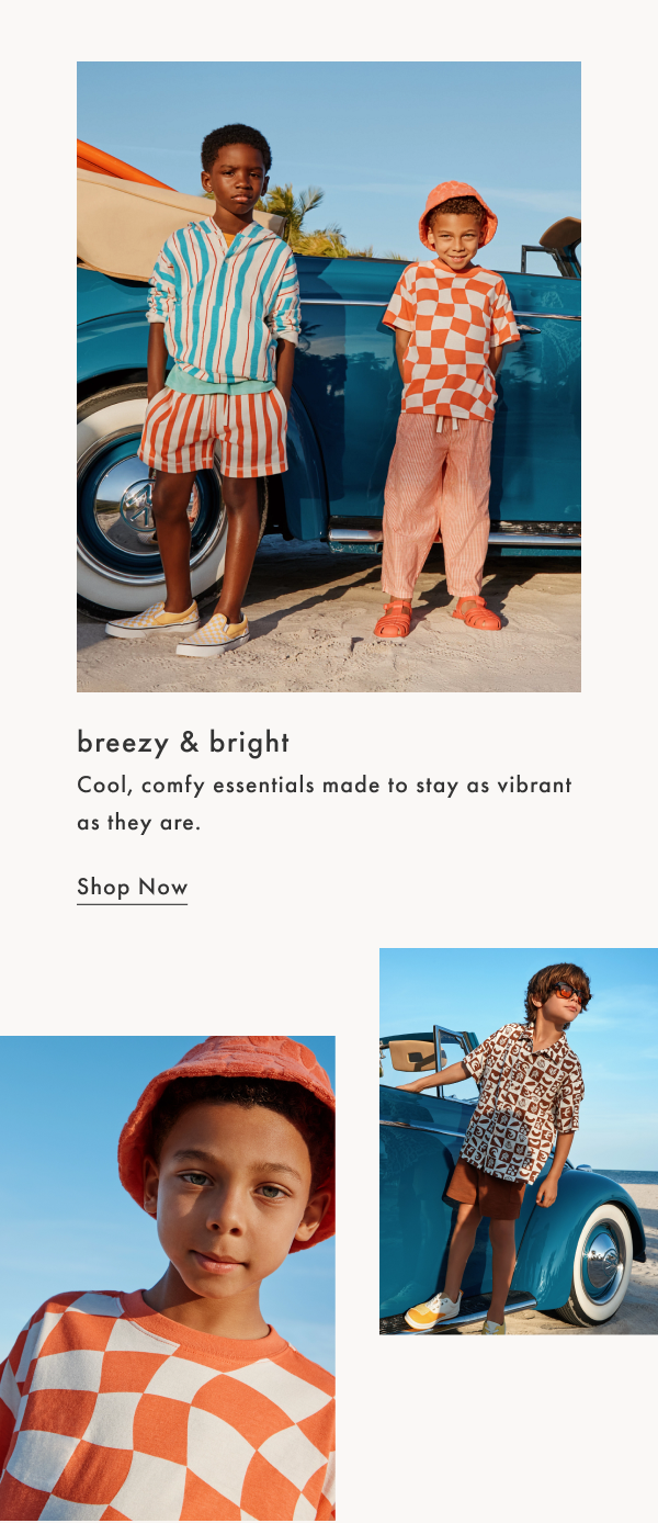 breezy & bright | cool, comfy essentials made to stay as vibrant as they are | Shop Now