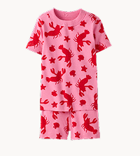 HannaJams™ Pajama Set | Lobsters on Azalea Pink