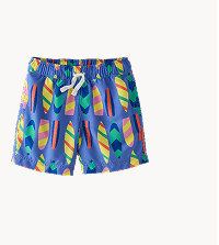 Swim Trunks | Surfboards on Blue