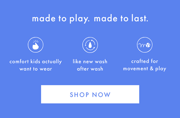 made to play. made to last. shop now