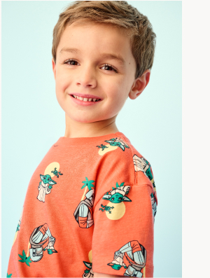 STAR WARS™ T-Shirt & Shorts Set | The Mandalorian and Grogu Beach