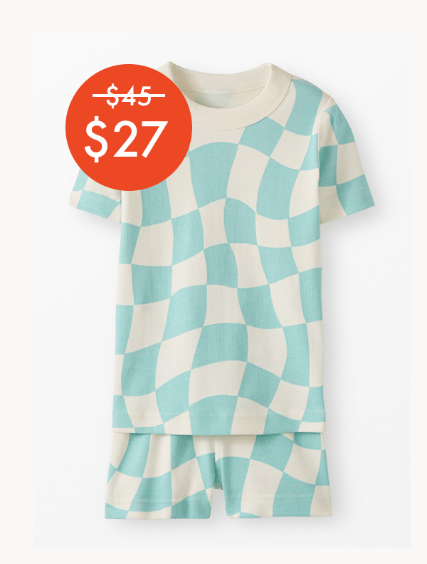 Wavy Check Pajama Set