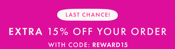 JOIN HANNA REWARDS + get an EXTRA 15% OFF your order with code: REWARD15