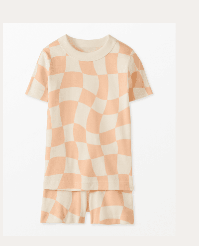 Pink Wavy Check