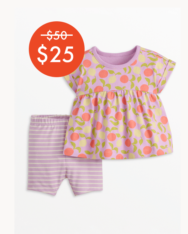Tunic Top & Shorts—$50 on sale for $25