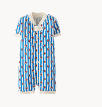 HannaJams™ Sleeper | Flowers on Swedish Sky Stripes