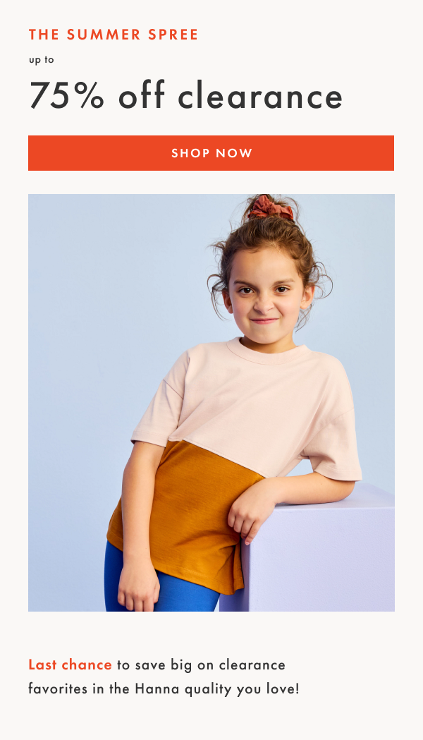 The Summer Spree | Up to 75% off Clearance | Shop Now