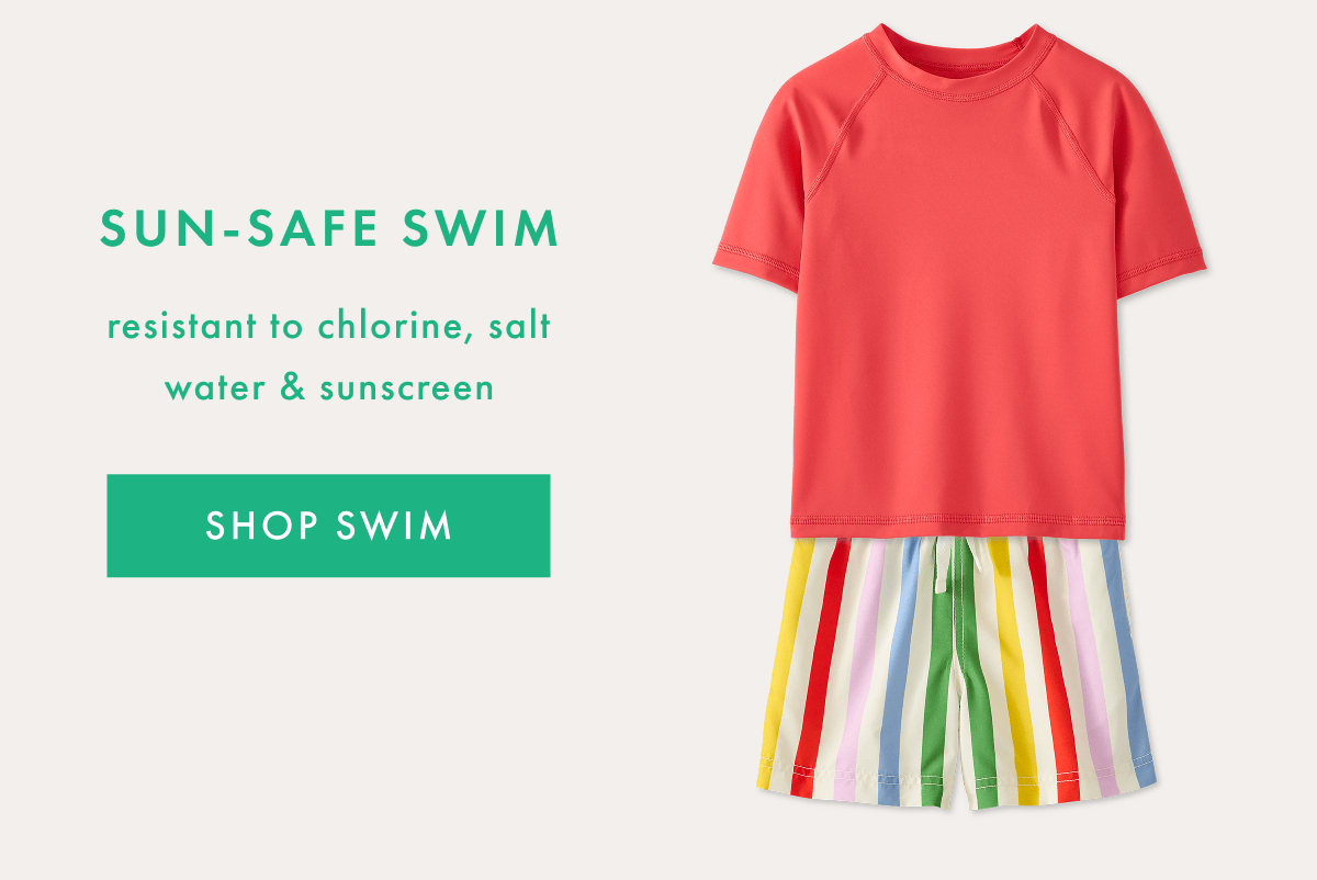 SUN-SAFE SWIM resistant to chlorine, salt water & sunscreen | SHOP SWIM