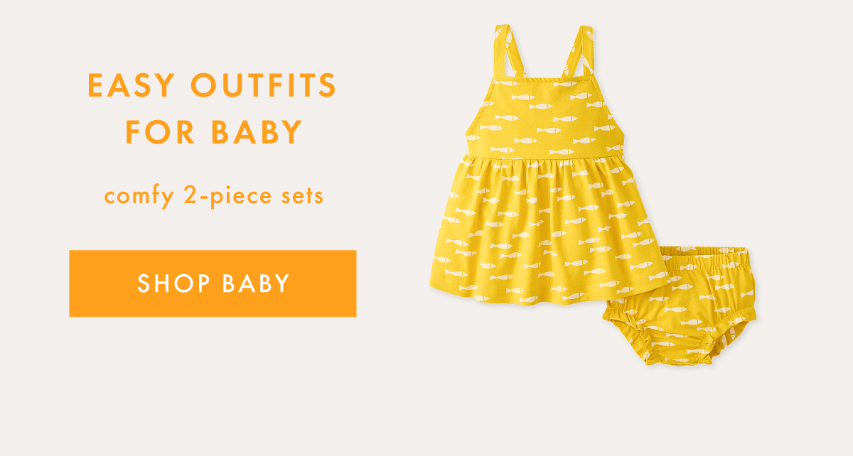 EASY OUTFITS FOR BABY comfy 2-piece sets | SHOP BABY