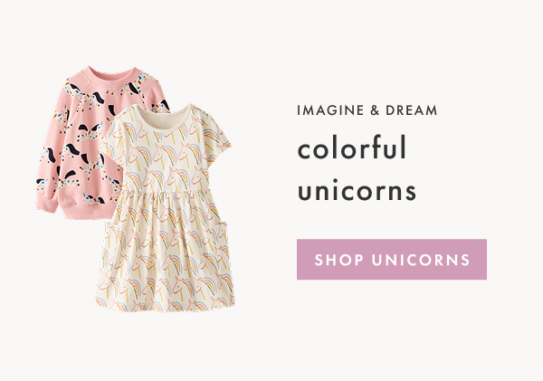 imagine & dream colorful unicorns | shop unicorns