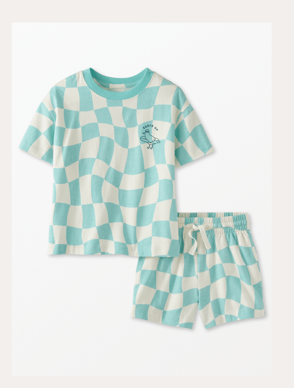 Wavy Check Set