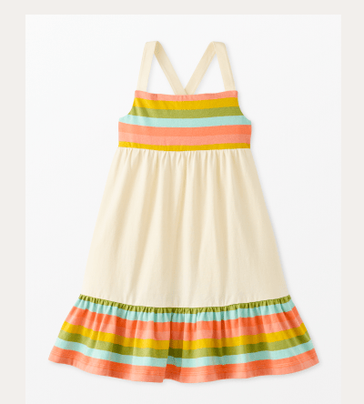 Striped Crossback Dress