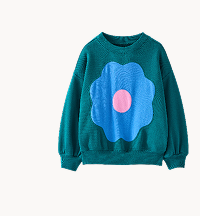 French Terry Graphic Bubble Sweatshirt