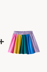 Rainbow Skater Skirt