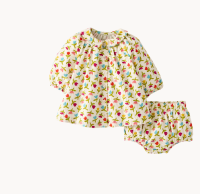 Baby Long Sleeve Corduroy Dress & Bloomers Set