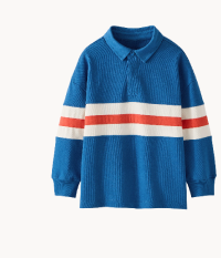 Pieced Stripe Rugby Shirt