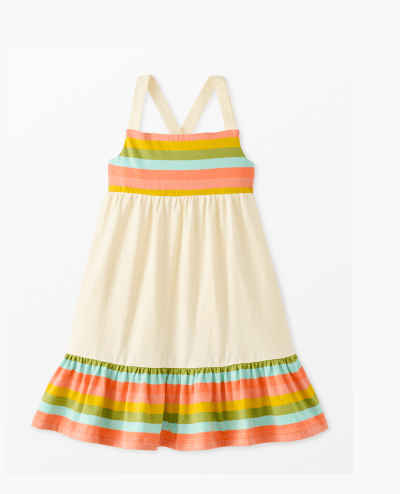 Striped Crossback Dress
