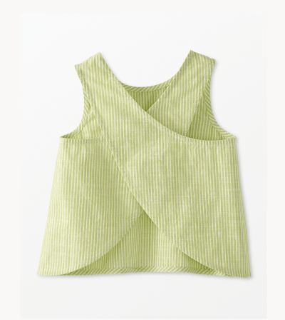 Poplin Crossback Top