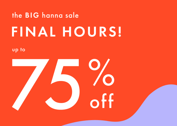 Ends Today! Up to 75% off