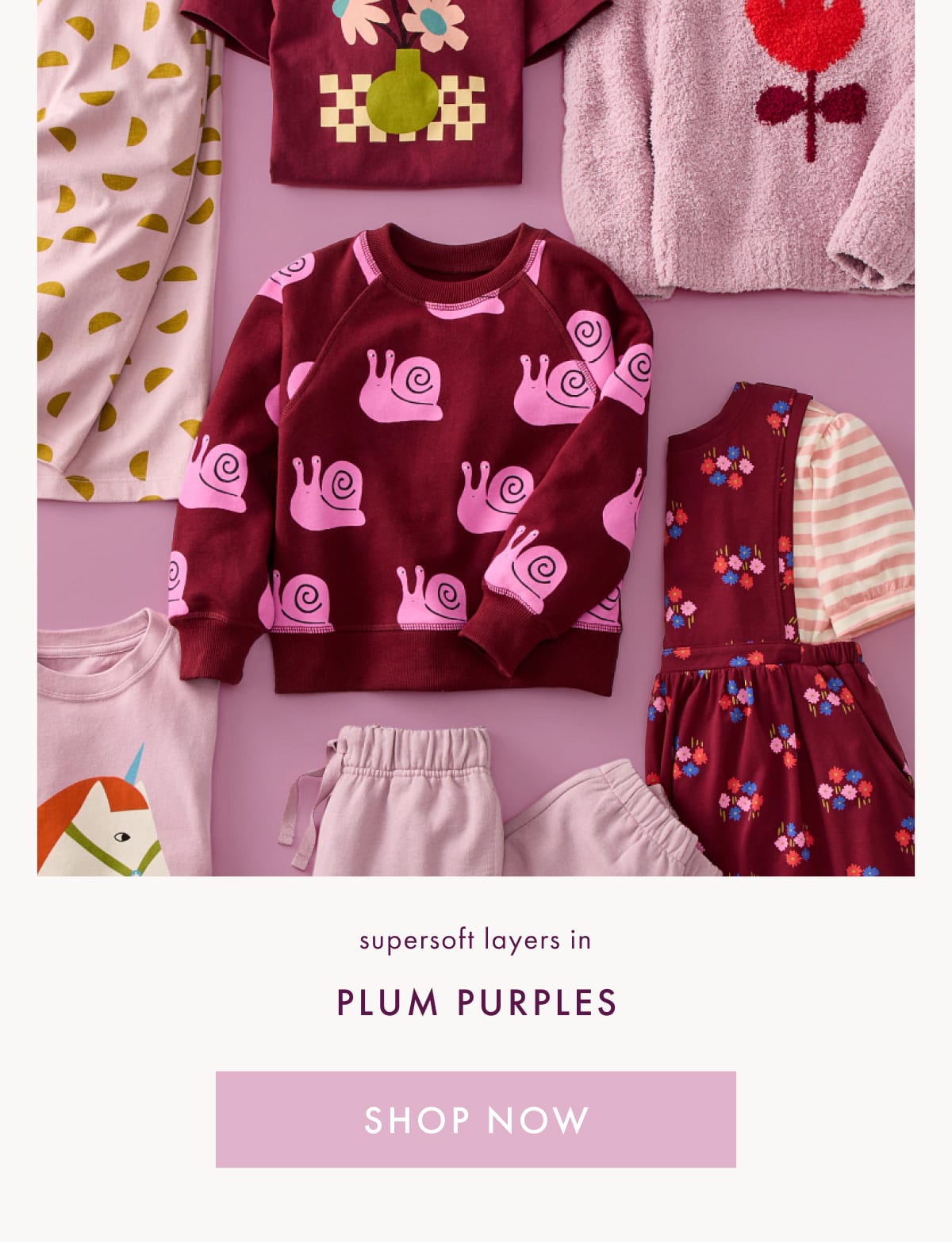 supersoft layers in PLUM PURPLES | SHOP NOW