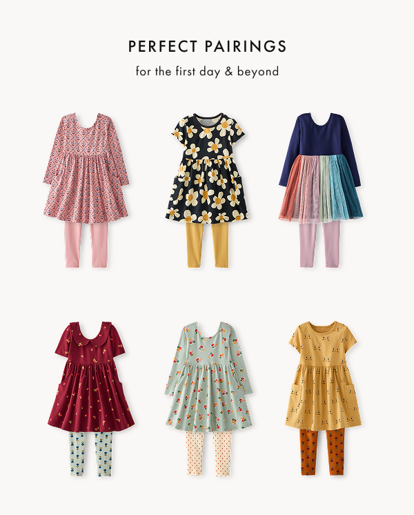 PERFECT PAIRINGS | for the first day & beyond