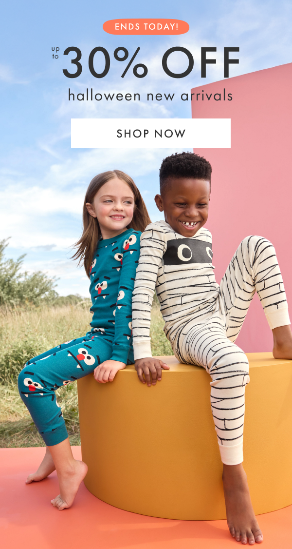END TODAY! | up to 30% off halloween new arrivals | SHOP NOW