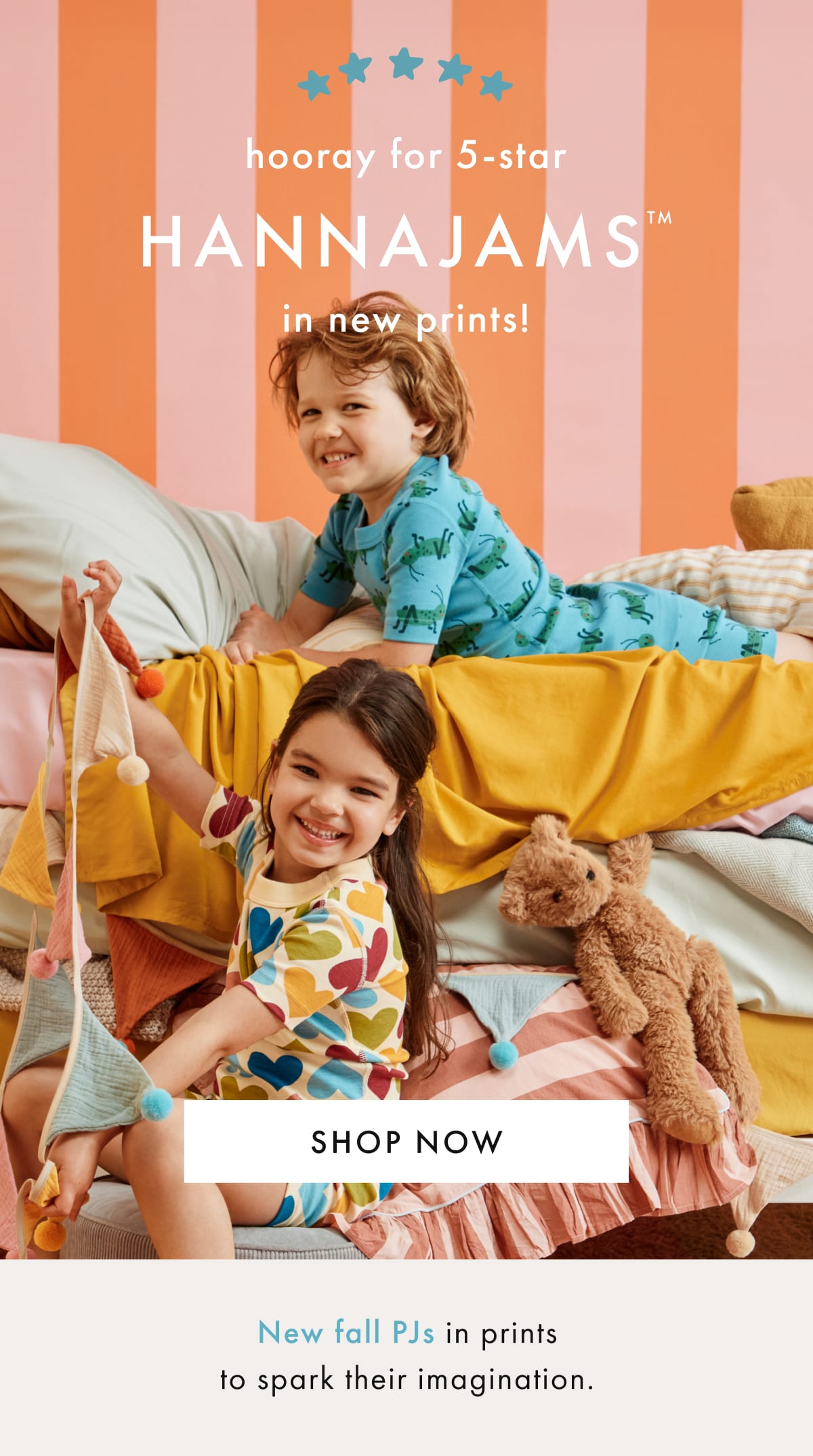 * * * * * hooray for 5-star HANNAJAMS in new prints!  |  SHOP NOW