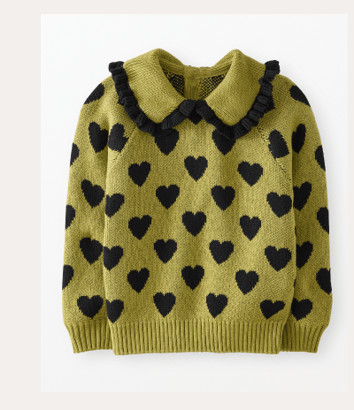 Collared Heart Sweater