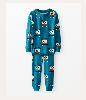 Kids Halloween Long John Pajama Set