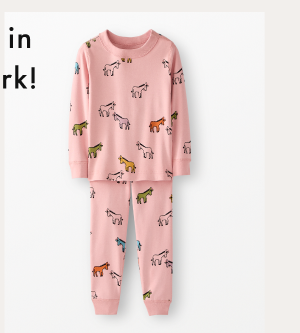 Kids Long John Pajama Set