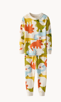 Dinosaurs on Ecru HannaJams™ Pajama Set