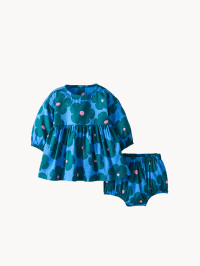 Baby Long Sleeve Twill Dress & Bloomers Set Baby Long Sleeve Twill Dress & Bloomers Set