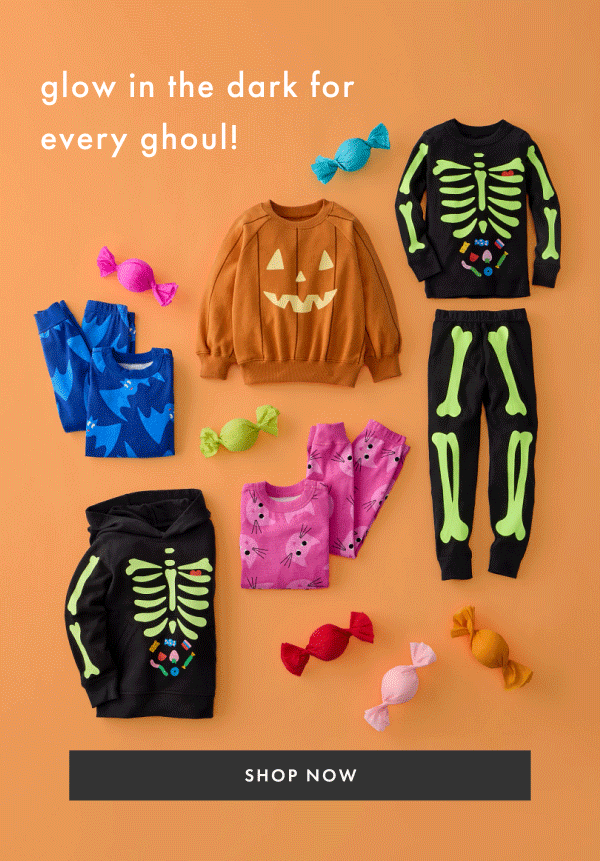 glow in the dark for every ghoul! SHOP NOW