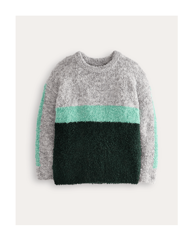 Colorblock Bouclé Sweater