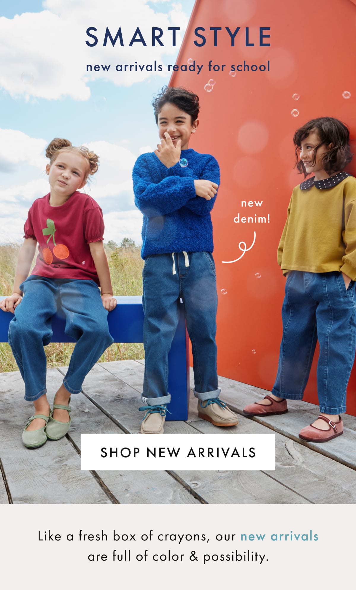 SMART STYLE — new arrivals ready for school | SHOP NEW ARRIVALS 