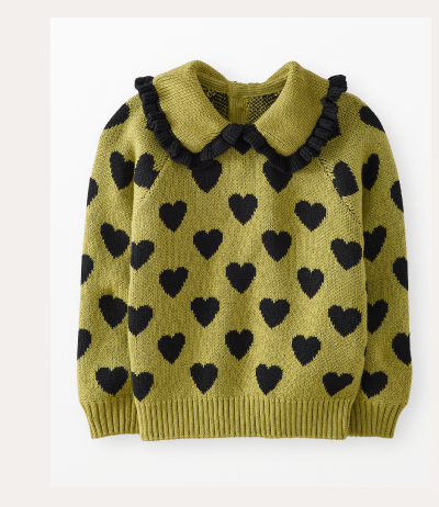 Collared Heart Sweater