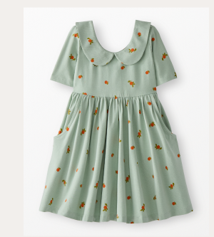 Collared Skater Dress with Pockets | Clementine on Seafoam