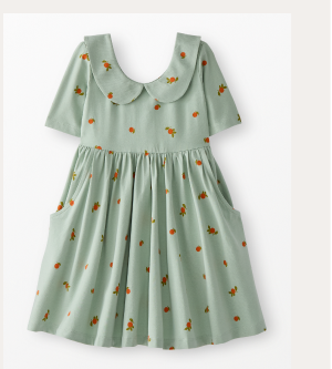Collared Skater Dress with Pockets | Clementine on Seafoam