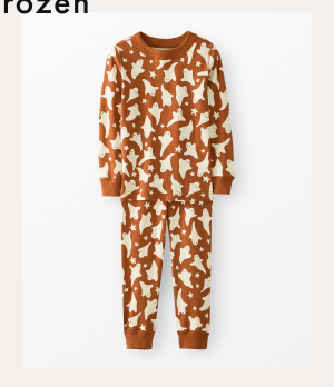 Kids Halloween Long John Pajama Set | Ghosts on Dogwood Kids Halloween Long John Pajama Set | Ghosts on Dogwood
