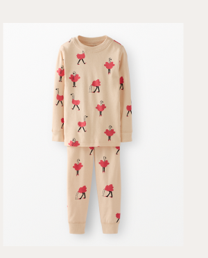 Holiday HannaJams™ Pajama Set | Ollie on Light Pink