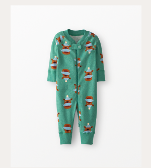 Holiday HannaJams™ Sleeper |  Fresh Catch on Bottle Green