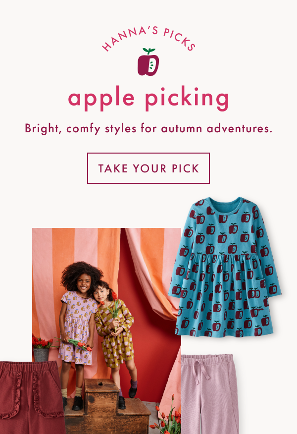 HANNA's PICKS | apple picking | Bright, comfy styles for autumn adventures | TAKE YOUR PICK HANNA's PICKS | apple picking | Bright, comfy styles for autumn adventures | TAKE YOUR PICK
