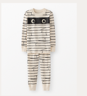 Kids Halloween Costume Long John Pajama Set