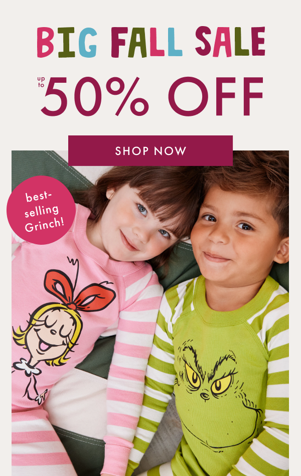 BIG FALL SALE UP TO 50% OFF | SHOP NOW