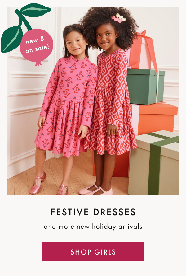 new & on sale! | FESTIVE DRESSES and more new holiday arrivals | SHOP GIRLS