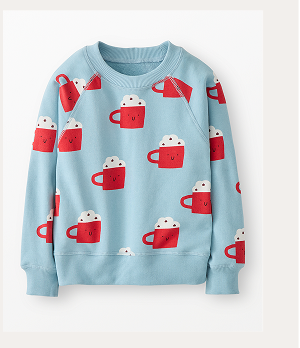 Holiday French Terry Sweatshirt | Cup of Cocoa