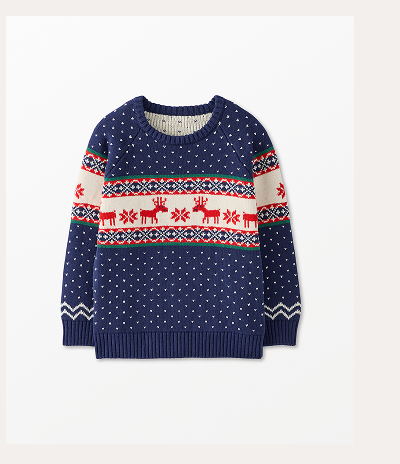 Holiday Sweater | Dear Deer on Navy Holiday Sweater | Dear Deer on Navy